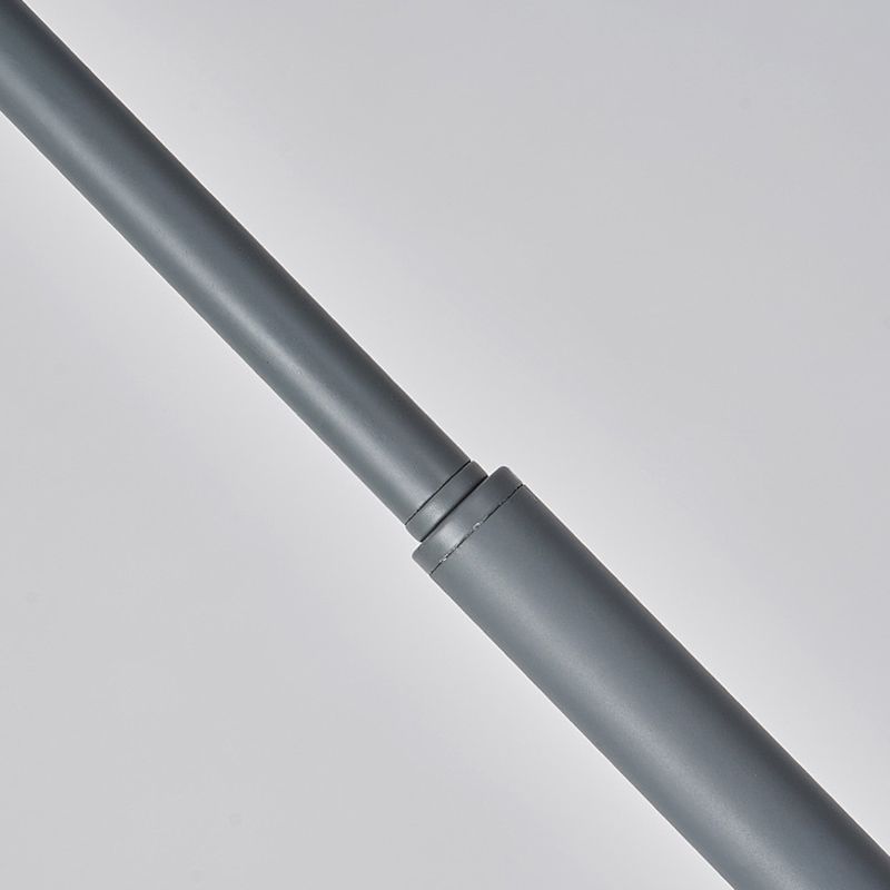 Klassisk Gulvlys | Justerbar | Sort/Hvid/Grå | LED Lys | Metal og Akryl Materiale | Moderne Design | Perfekt til Stue, Soveværelse eller