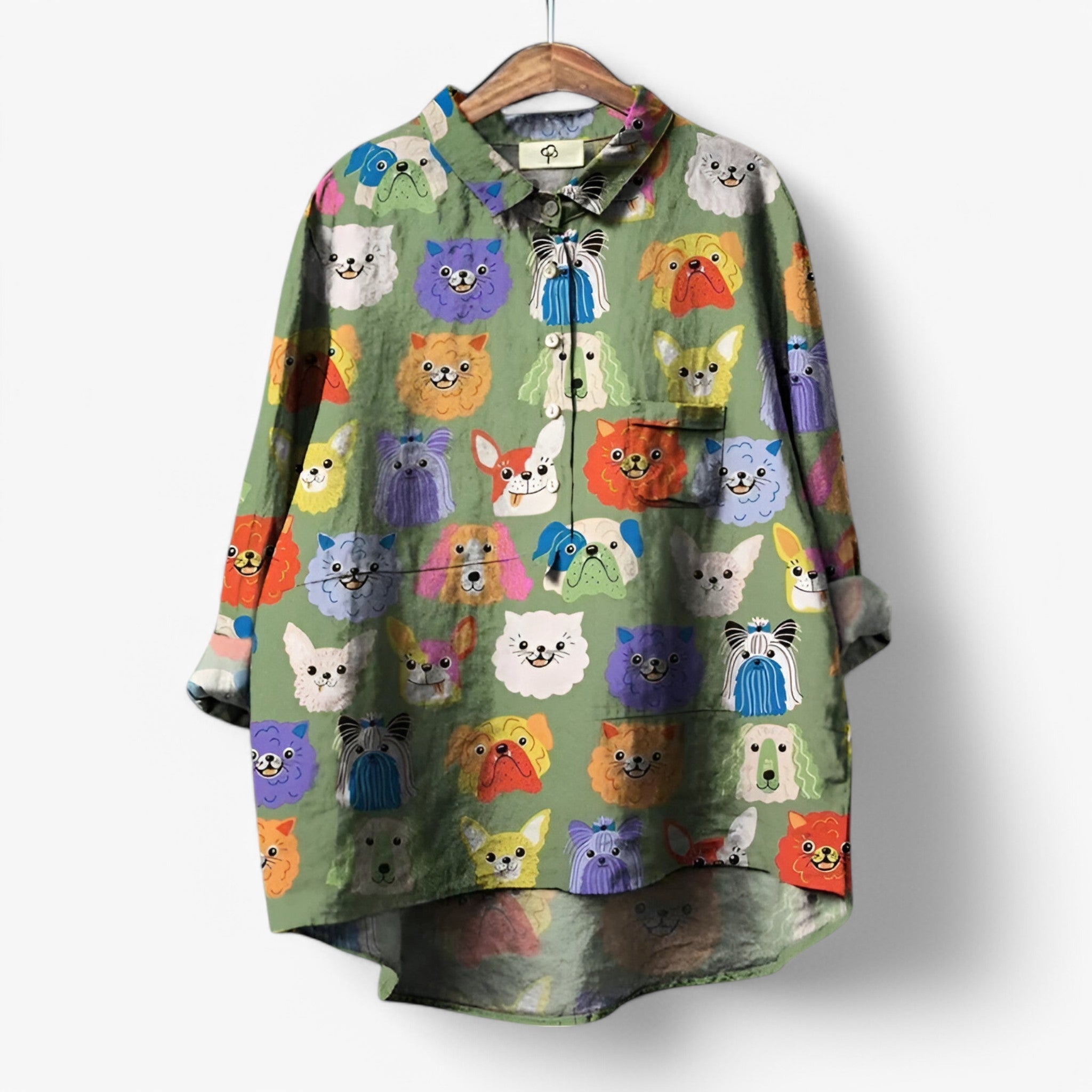 Jane | Skjorte med grafisk print - stilfuld og