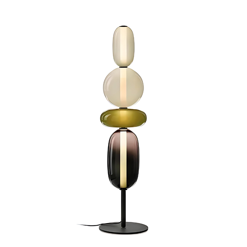Breviano | Unik Stabil Designlampe | Moderne Gulvlampe i Glas | Stilfuld Belysning til Interiør | Forskellige Farver | Høj Kvalitet | Perfekt til
