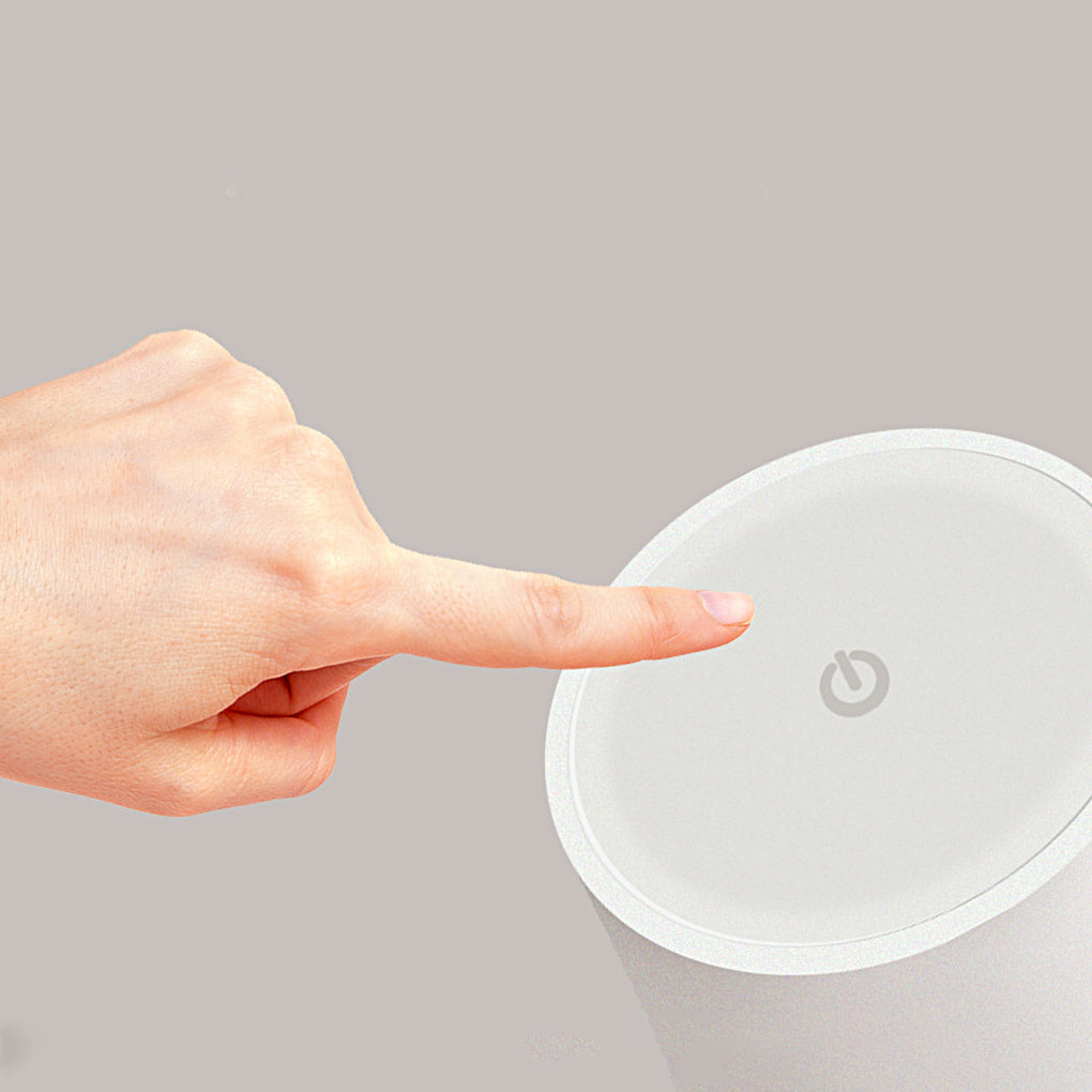 Evelien | Genopladelig trådløs LED-bordlampe | Mat hvid/sort | IP54 Vandtæt | Dæmpbar via berøringskontrol | USB-opladning | 38 cm