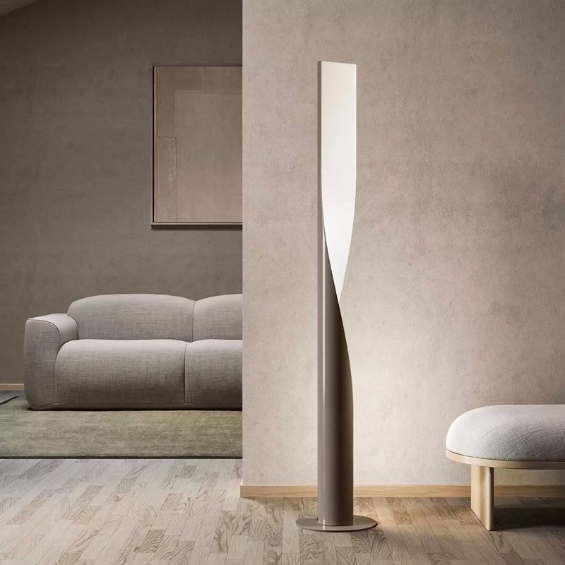 Moderne Industrielt LED Standermodul | Hvid Rød Grå Guld Finish | Velegnet til Stue og Soveværelse | Højde Justerbar | 5-15㎡ Belysningsområde