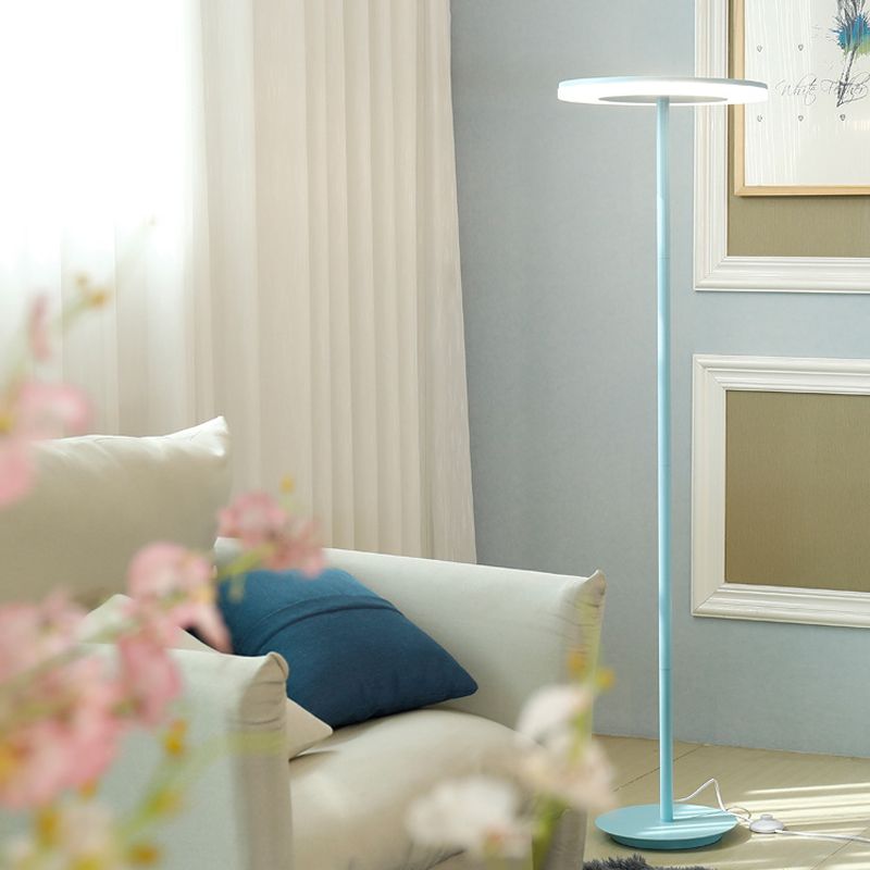 LED Gulvlampe | Moderne Design | Morandi Stil | Multifarvet Disc | Metal og Keramik | Lampefatning G9 | 5 Lyskilder | Til Soveværelse og Stue