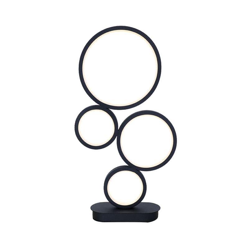 NinaLight | Moderne Hvid Lampe | 52 cm Højde | 30 cm Skærm | E27 Sokkel | 60W Max | Holdbart Metallisk Design | Perfekt til Opholdsstue og Kontor