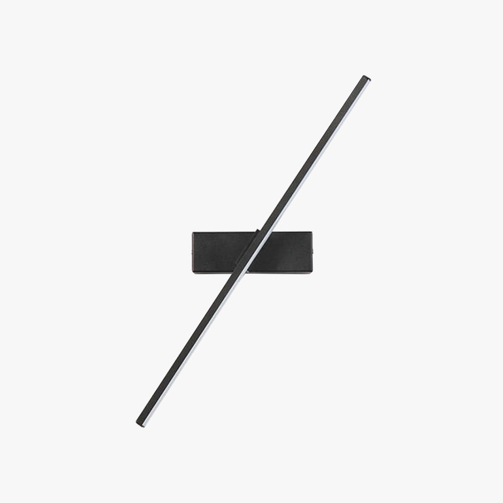 Kant Design Justerbar Væglampe | Sort/Hvid | LED | Moderne Belysning til Soveværelse og Stue | Roterende Funktion | 110V-240V | Metal & Silikone