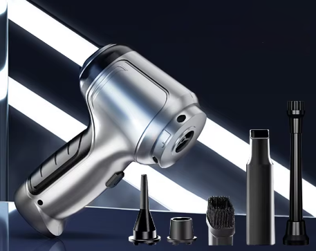 Kraftfuld Ledningsfri Støvsuger til Bil og Hjem | 95000Pa Sugkraft | Lydsvag ≤52 dB | Borstløs Motor | Barnsikker Design | Letvægt 550g | 4000mAh