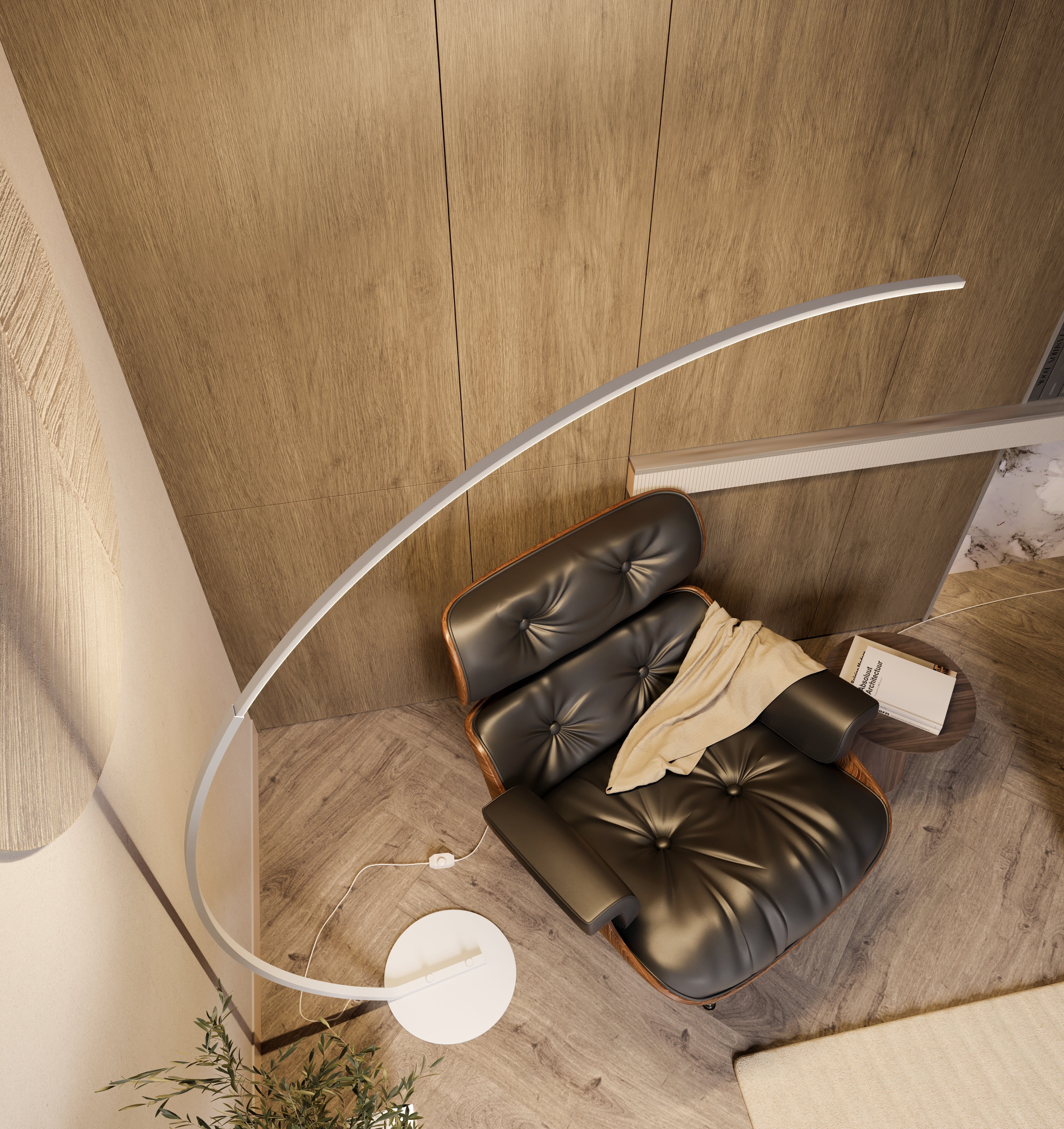 Zanteur LED | Buelampe i Moderne Design | Energibesparende Belysning | Til stue, soveværelse, læseområde | Høj Kvalitet og Holdbar | Stilfuld