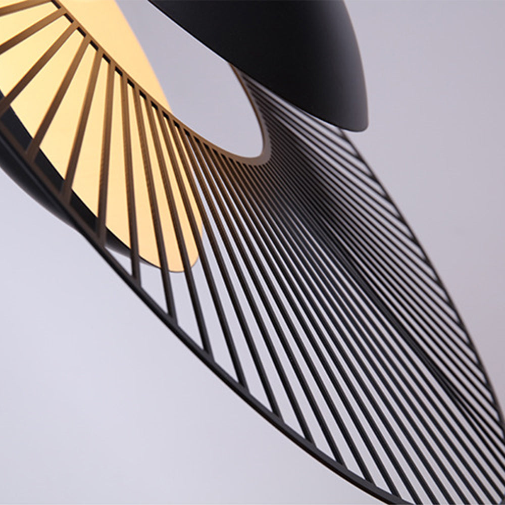 Modern | Sort Metal Pendel | Justerbar Højde | 22cm/52cm | Ø20cm/26cm | Elegant Design | E26/E27 | 40W | Til Spisestue | Ikke Dæmpbar | Kabel 150cm