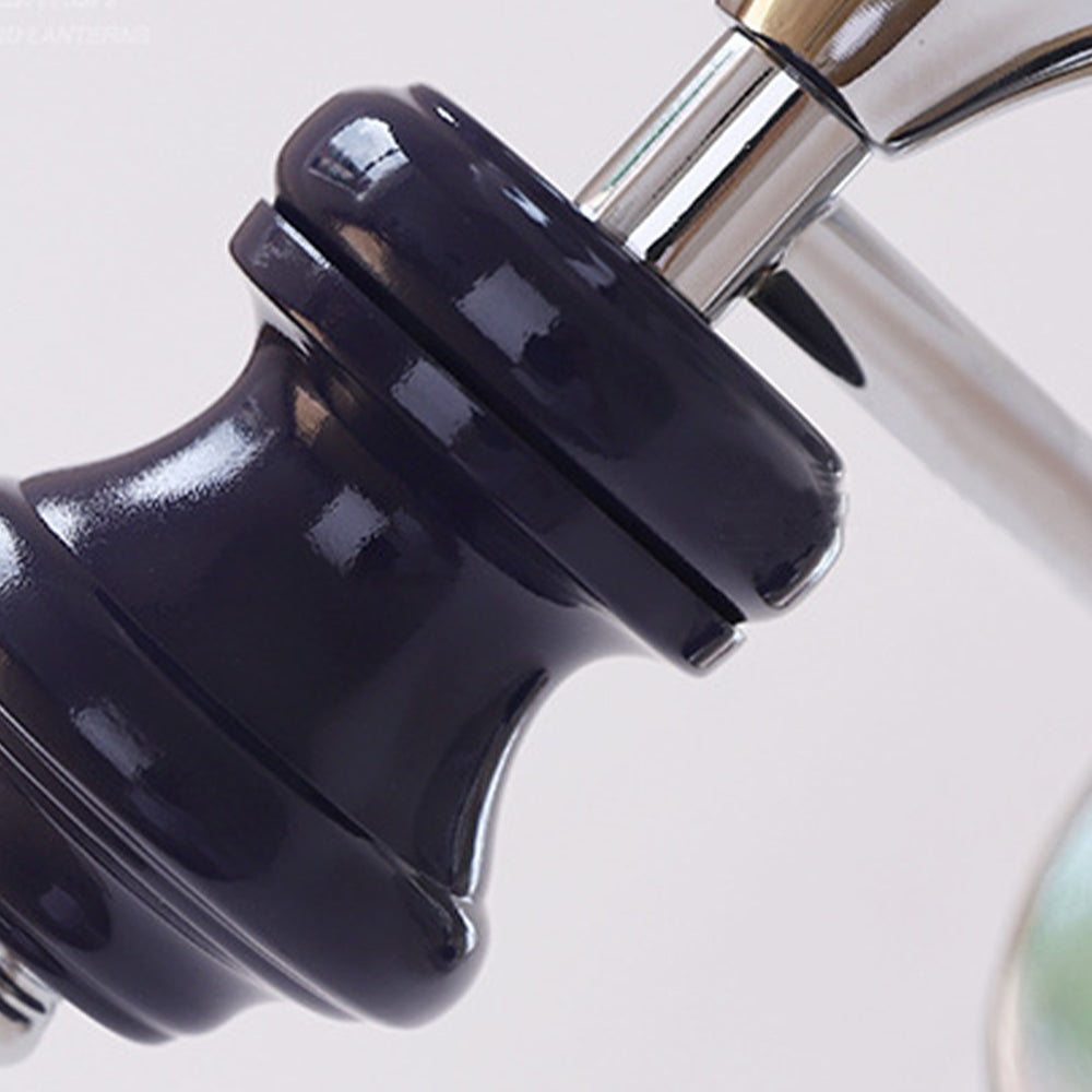 Unik Fransk Vintage Væglampe | Messing & Glas | Guld | E27 | Middelalder-Inspireret Design | Til Spisestue, Stue & Soveværelse | 26cm Diameter | CE