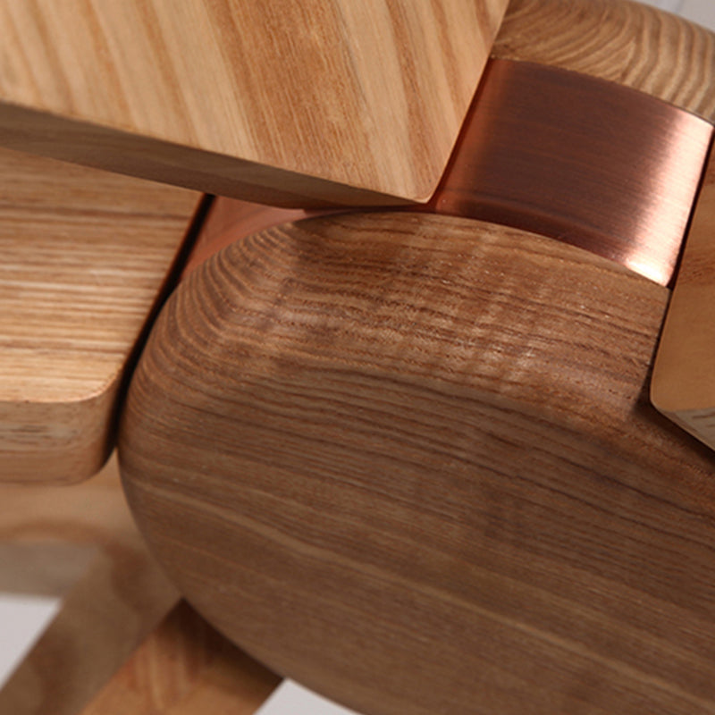 Sputnik design | Træ lysekrone | 12 LED Pærer | Moderne loftdesign | Energivenlig belysning | Nem installation | Stilfuld indretning | Starlite