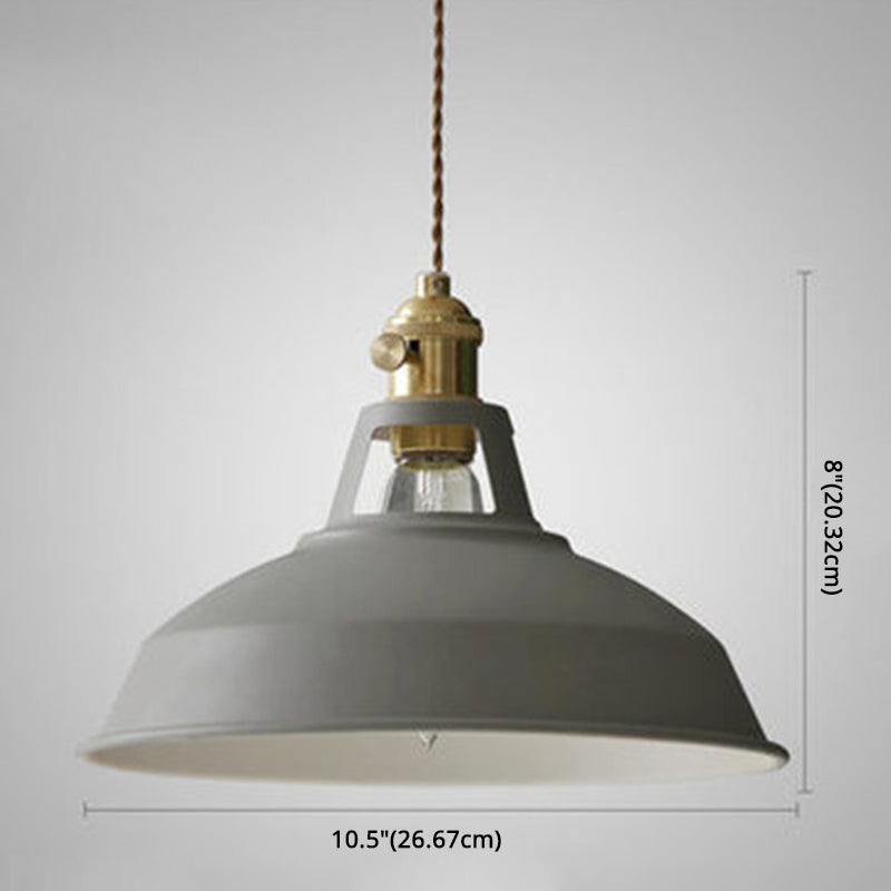 Retro Loftlampe | Industrielt Design | Metal | Justerbar Kæde | Farvevalg Muligheder | 1 Lyskilde | Ideel til Spisesteder | LED/Glødelampe Kompatibel