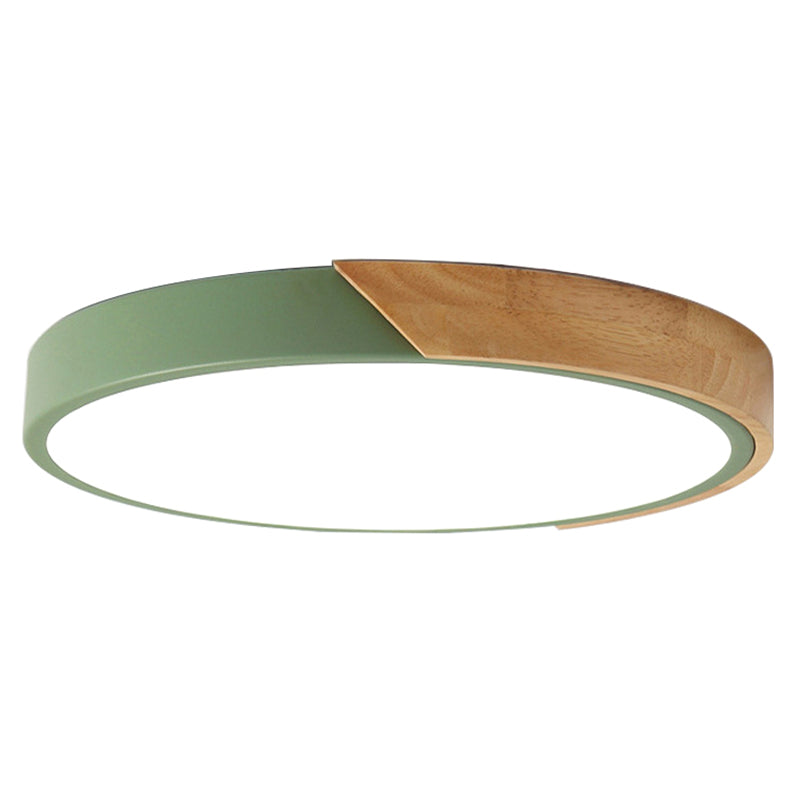 Rund LED Loftslampe | Moderne Design | Akryl & Metal | Forsænket Installation | Forskellige Farver | Energieffektiv Belysning | Ideel til Soveværelse