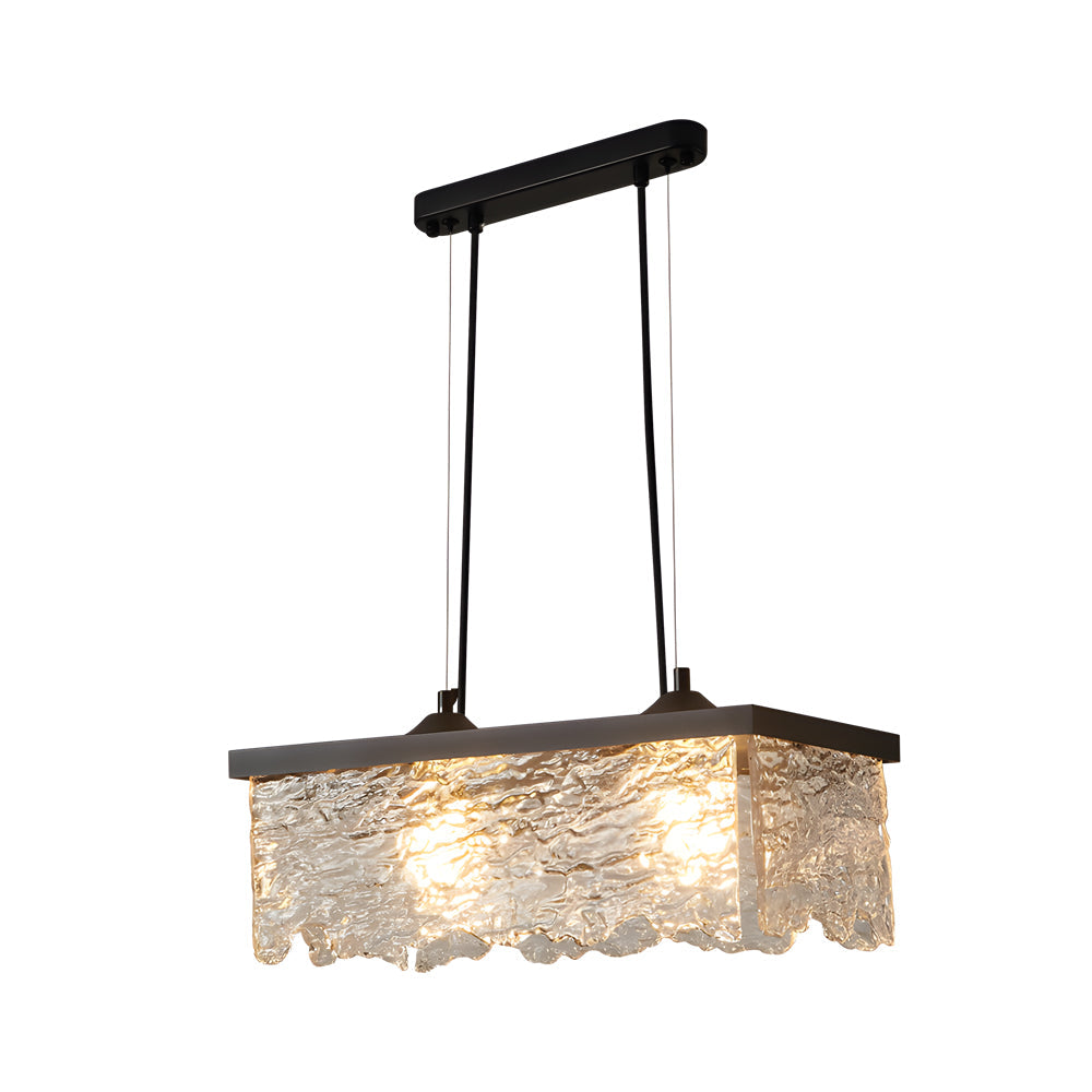 Glaslysekrone | Sort | Moderne stil | 3-trins farvetemperaturjustering | E27 lyskilde | Spisestue & Bar | 23 cm bred | 21 cm høj | Elektrisk