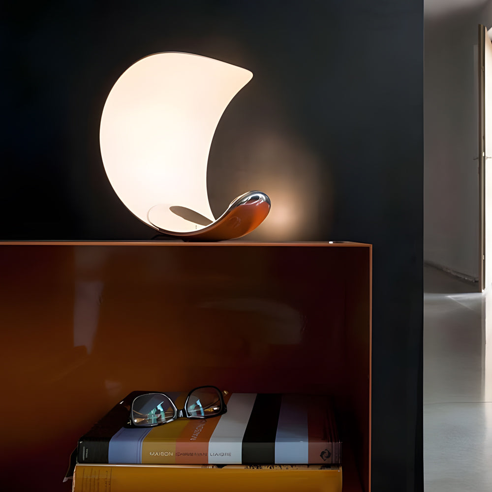 LumiMoon | LED Månelampe | Touch Dæmpning | 35x20x10 cm | Aluminium | 7W | 3000K | Moderne Design | Energieffektiv