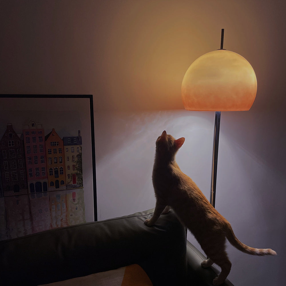 Salgado | Moderne gulvlampe | Slank profil | Holdbare materialer | Effektiv belysning | Perfekt til stue, soveværelse eller kontor | Stilfuldt