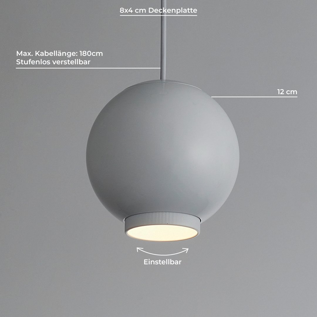 Moderne loftslampe | Kunstnerisk design | Subtil belysningsløsning | Stilfuldt ophæng | Passer til højt til loftet | Luksuriøs finish | Funktionel og