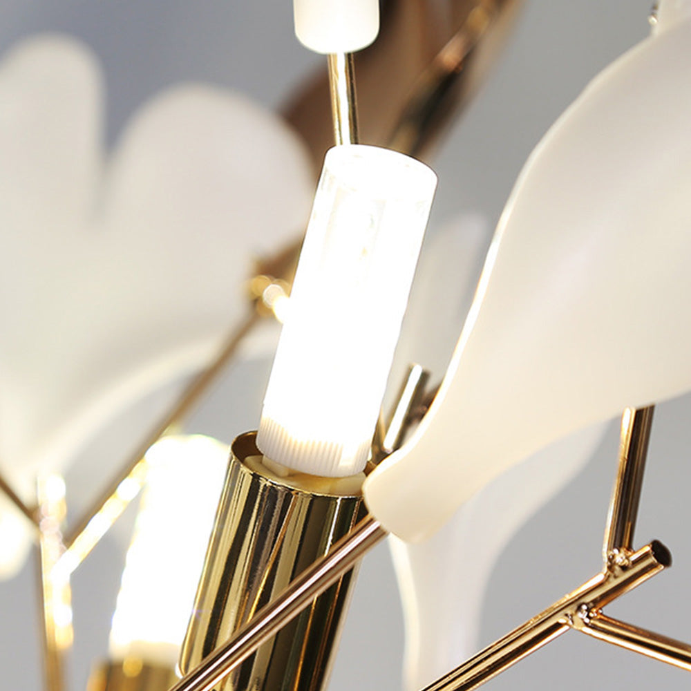 Olivia LED Belysning | Moderne Keramik og Metal Højformat | Ideel til Stue eller Soveværelse | 5 Lyskilder | IP20 | Justerbar Højde | Indendørs