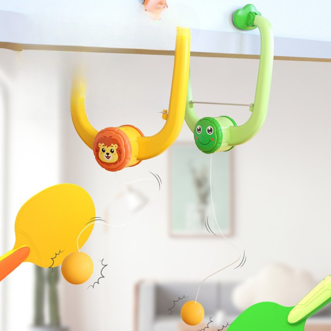 Dørkarm Pingis | Interaktivt Spil for Børn | Nem Montering | Inkluderer Paddler og Boll | Aktiv Indendørsleg | Udvikler Koordination og Fokus