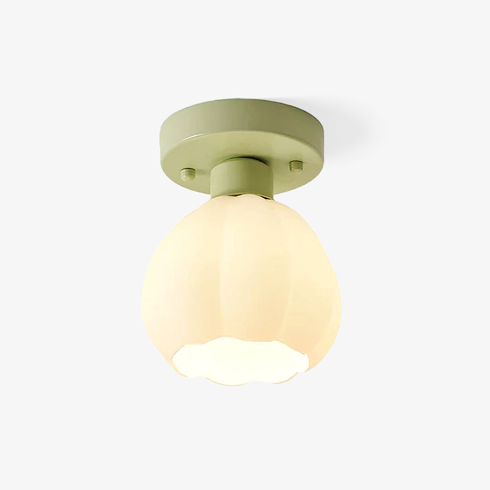 Græskarformet LED-loftlampe | Romantisk design | Glas og metal | 3 farvetemperaturer | Ideel til gang og