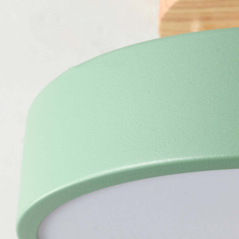 VegaGleam | Elegant LED-lampe i træ og akryl | Alsidig Væglampe til Stue, Soveværelse eller Spisestue | Energieffektiv Belysning i Hvid, Pink, Grøn,