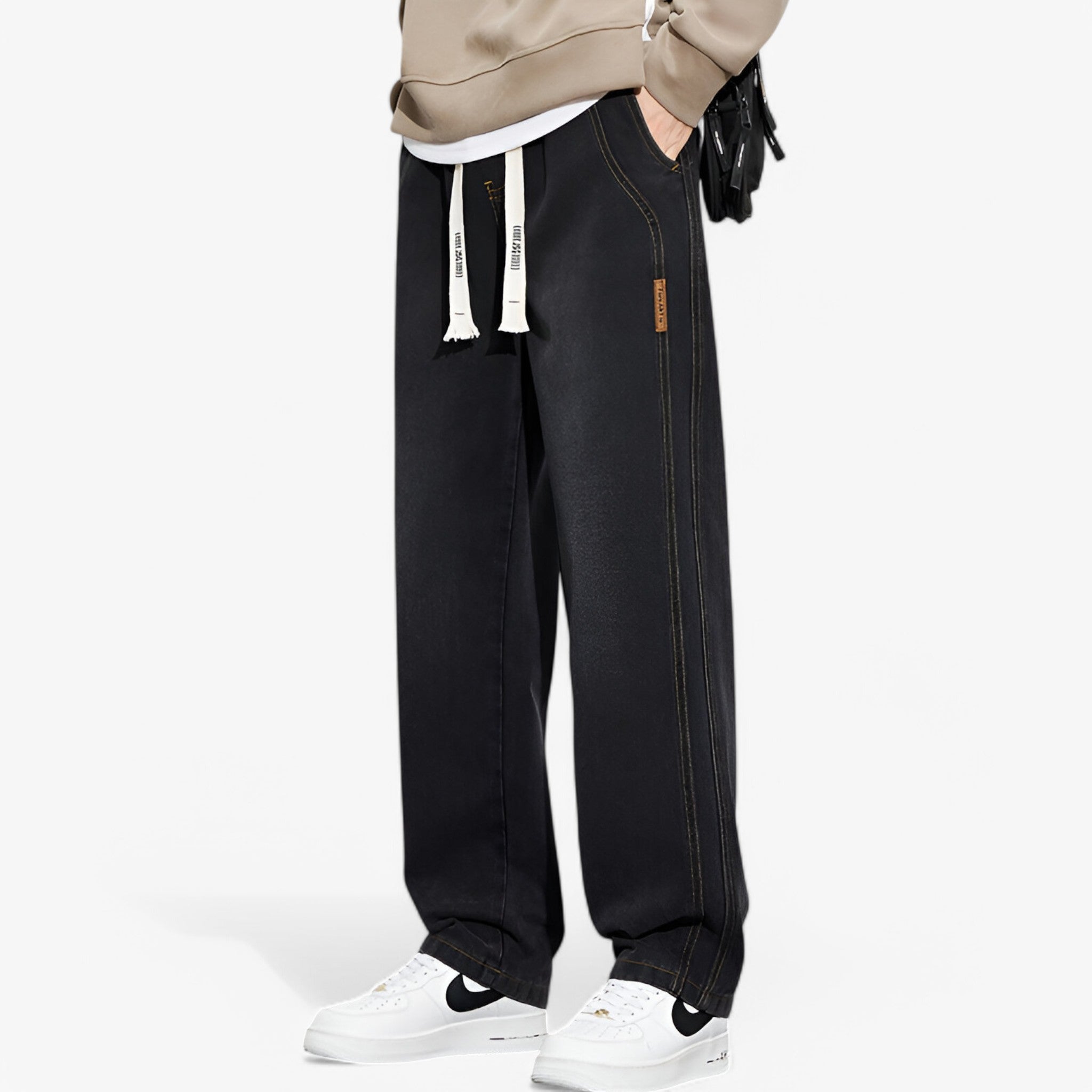 Jace | Denimbukser med brede ben - Trendy og