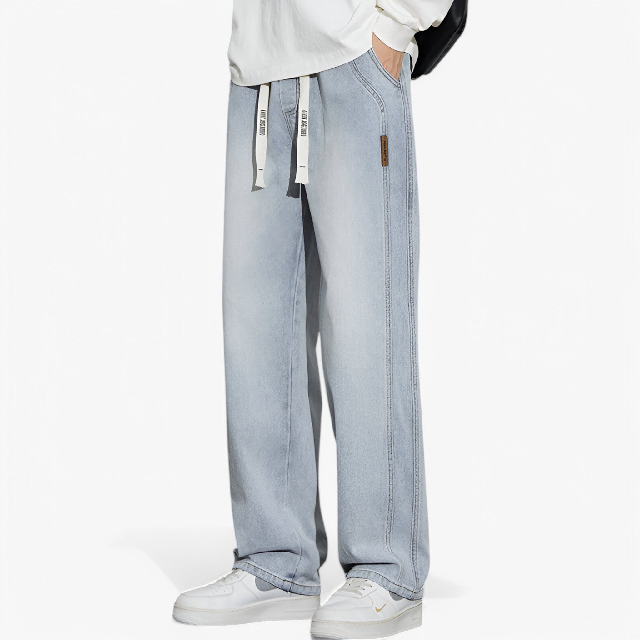 Jace | Denimbukser med brede ben - Trendy og