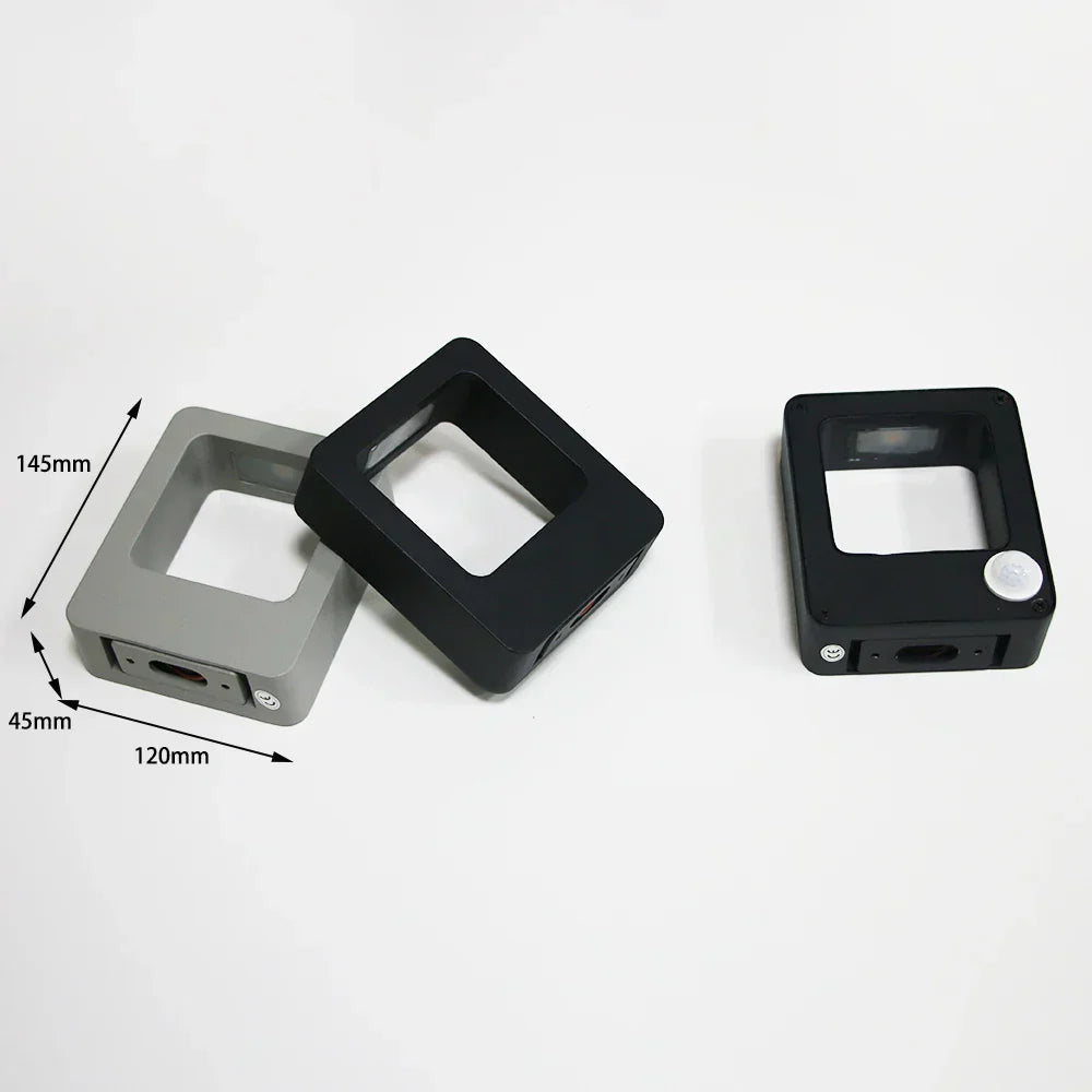 AquaLuxe | LED Udendørs Vægmontering | Vandtæt Aluminium | Varmt Hvidt Lys | Til Terrasse og Have | Let Installation | Spænding