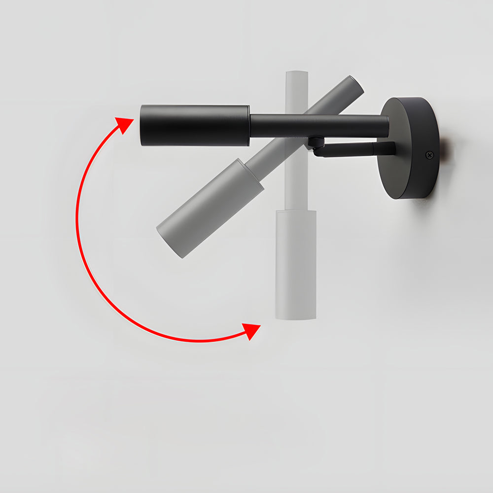 Tubino LED Væglampe | Justerbar Lysretning | 3 Farvetemperaturer | Sort/Hvid | 7W | Nordisk Design | Stue &