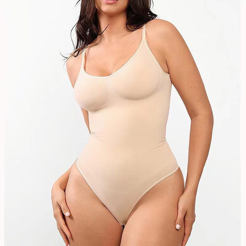 JUNA Bodyshaper V2 | Høj Talje | Meshpaneler | Justerbare Stropper | Tummy Control | Komfortabel Nylon-Blend | Usynlig Under Tøj | Formende og