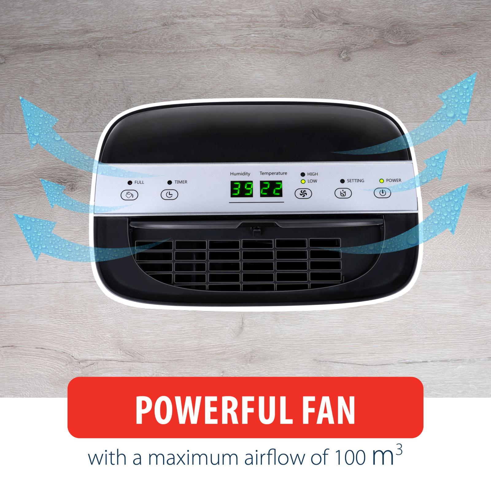 Alpina kraftigt Luftaffugter og Luftrenser 10L Per