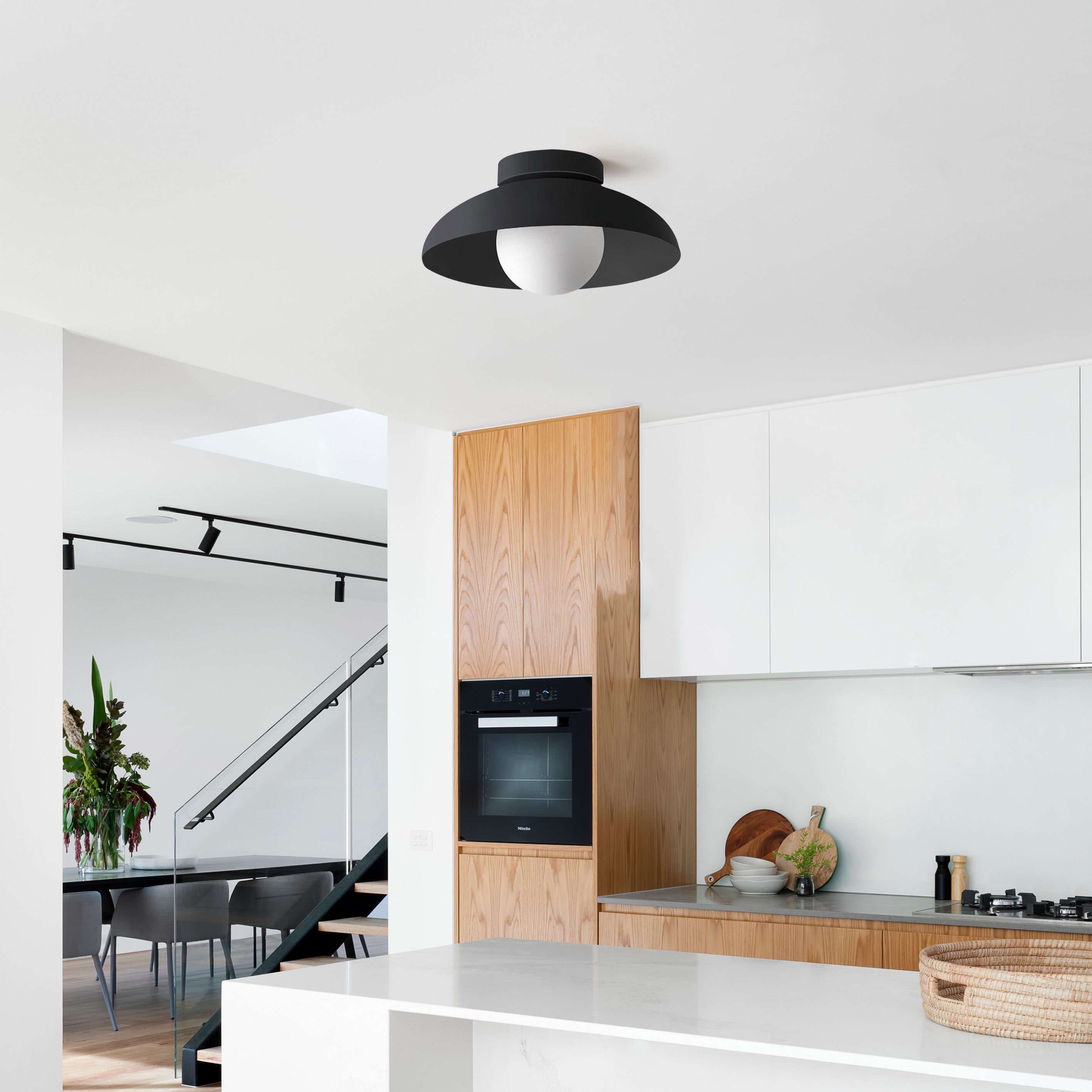 Moderne | Jern Loftsbelysning | Semi-Flush Design | G9 Lyskilde | 28 cm Diameter | 110V-120V Spænding | Til Tørre Rum | Køkken, Stue, Spisestue