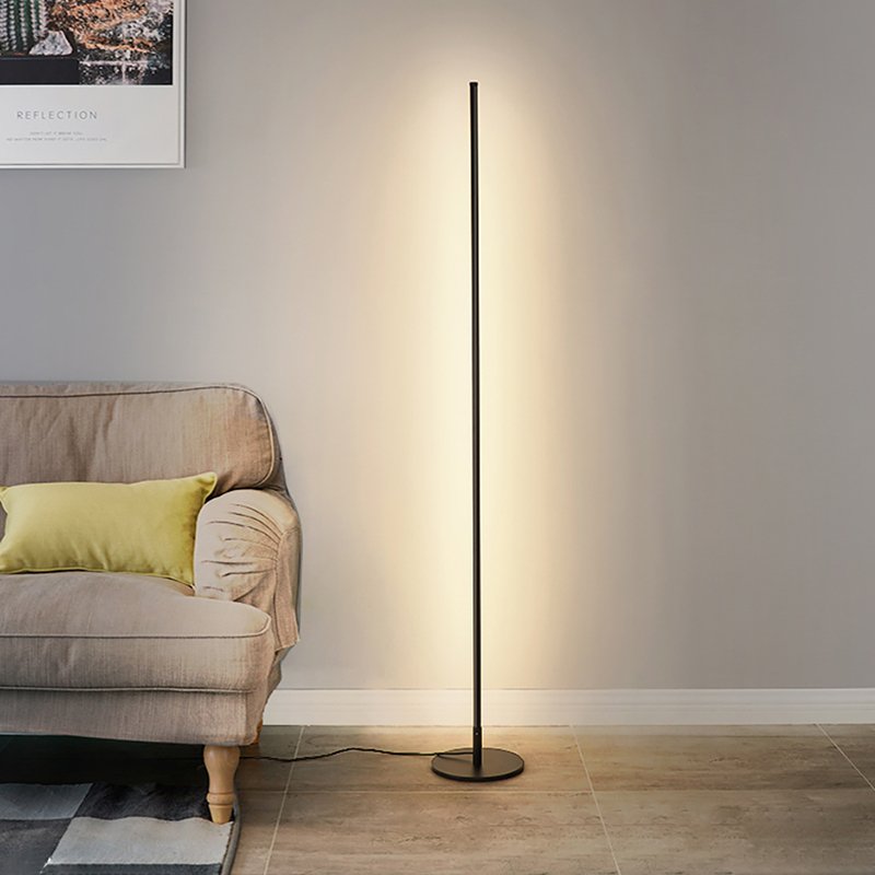 Velain | LED gulvlampe | Fjernbetjening | Moderne design | Effektiv belysning | Holdbar konstruktion | Stue, soveværelse,