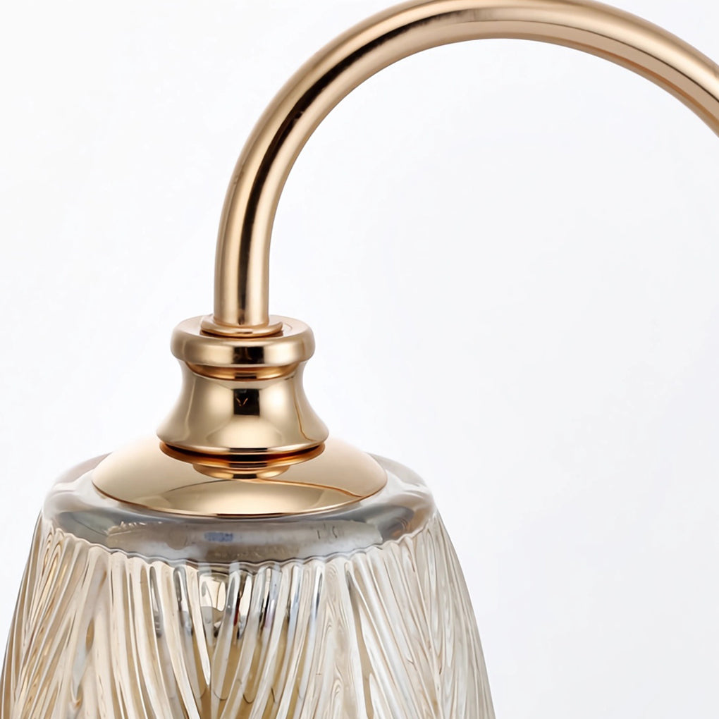 Dæmpbar stearinlysvarmer lampe | Blomstret glasskærm | 3 basismuligheder | 2 LED-pærer inkl. | Moderne nordisk design | 33x15cm | Velegnet til 14x9