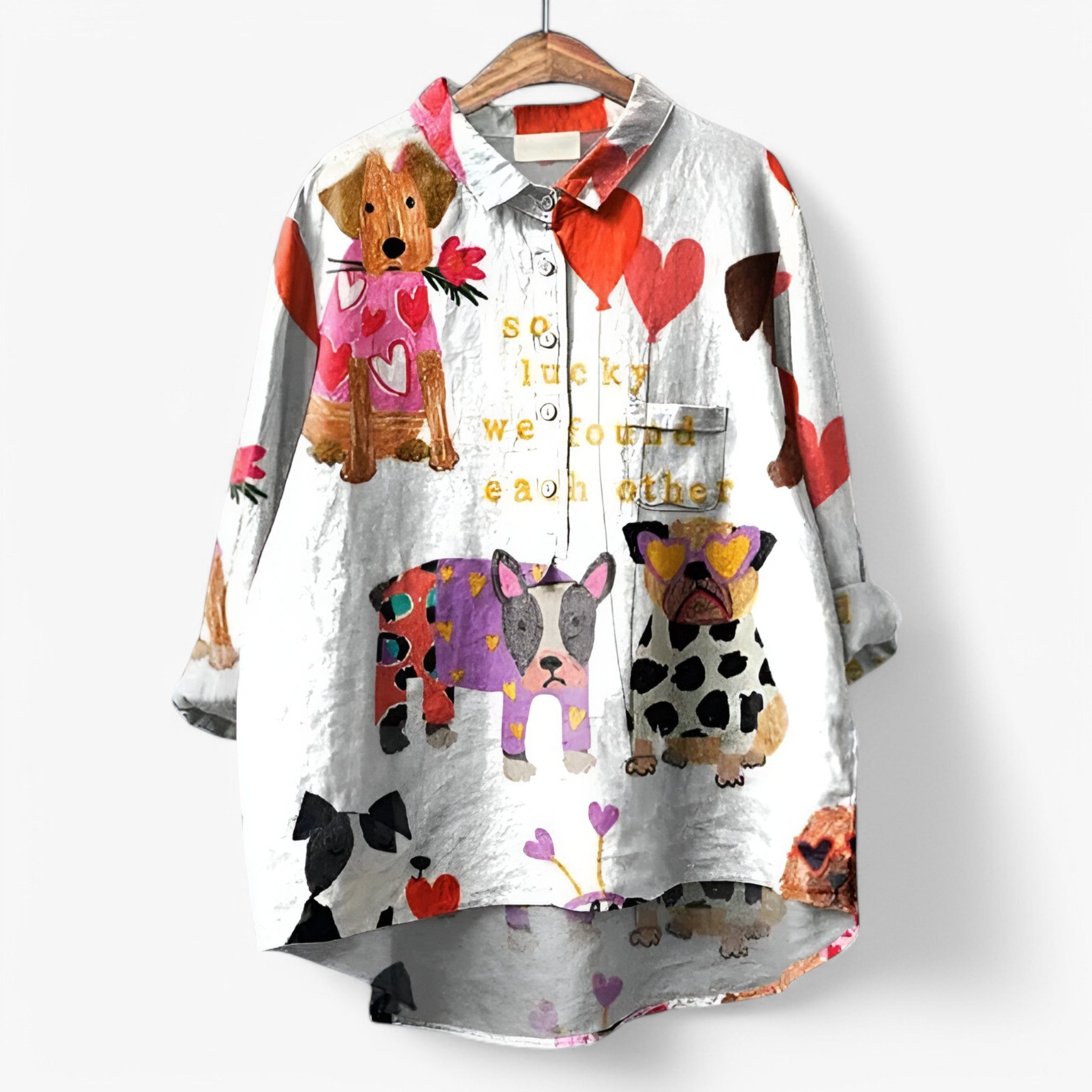 Jane | Skjorte med grafisk print - stilfuld og