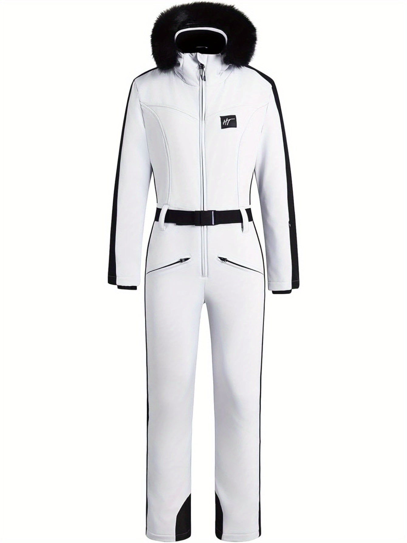 Dame Skidragt Jumpsuit | Vandtæt Design med Varmt For og Bæltedetalje | Essential Af