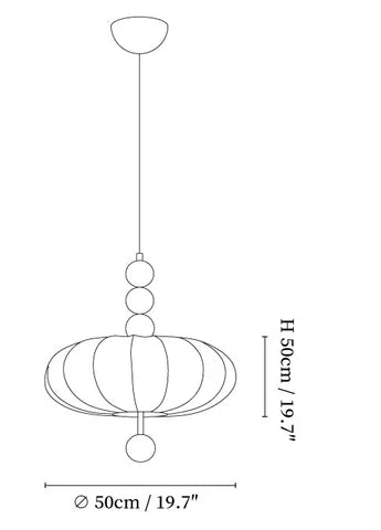 Primrose | Fabric Pendant