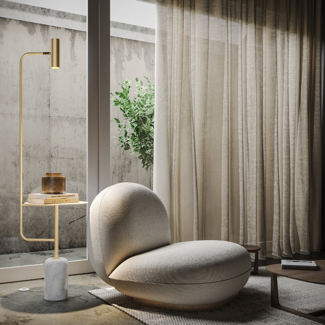 Gulvstativ | LED Integreret | Moderne Design | Justerbar Lysstyrke | Energibesparende | Elegant Indendørsbelysning | Robust Konstruktion | Skaber