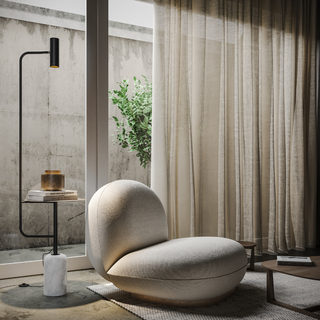 Gulvstativ | LED Integreret | Moderne Design | Justerbar Lysstyrke | Energibesparende | Elegant Indendørsbelysning | Robust Konstruktion | Skaber