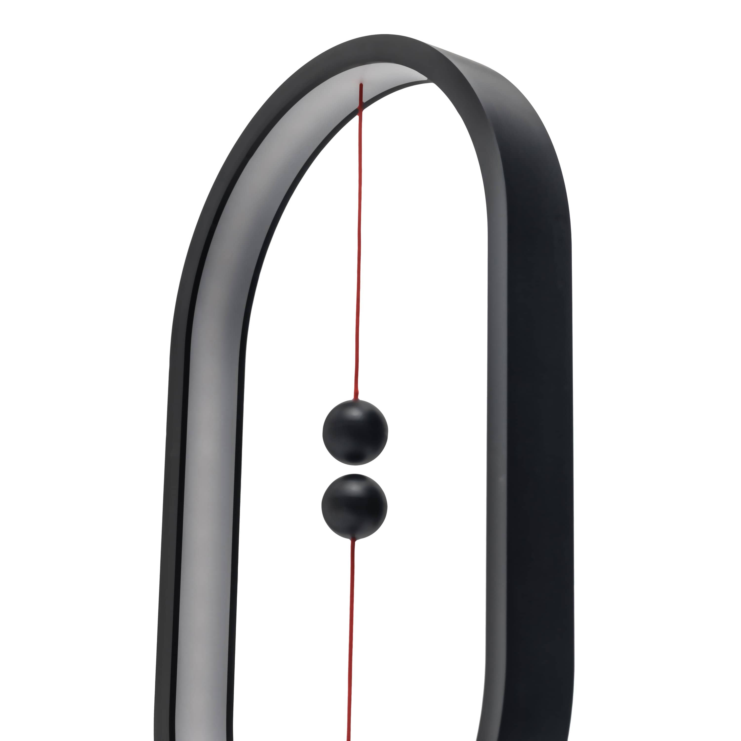 Svævende Magnetisk LED Bordbelysning | Sort | Aluminium & ABS-plastik | Futuristisk Design | 40x20 cm | Energieffektiv | Modern Interiør