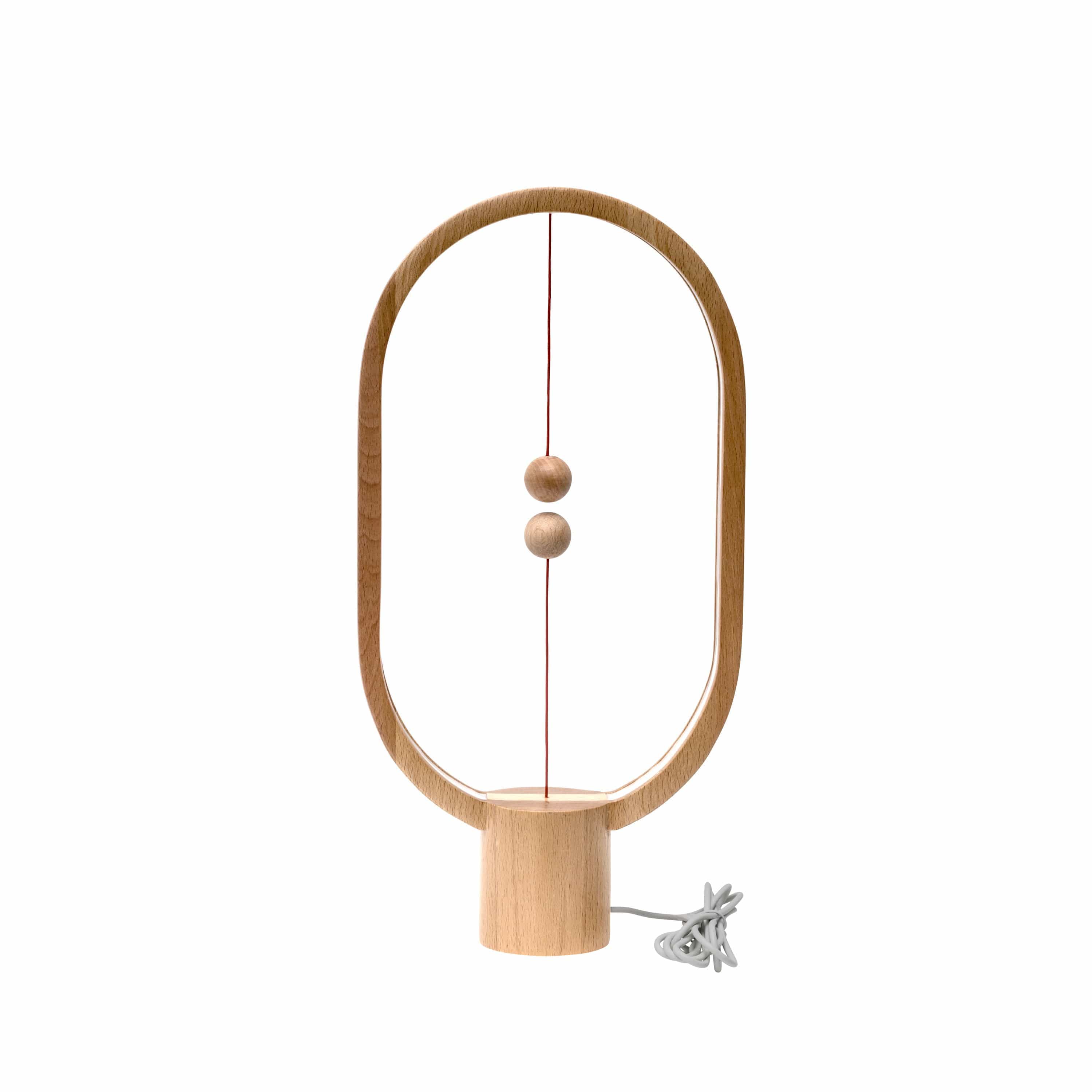 Svævende Magnetisk LED Bordbelysning | Sort | Aluminium & ABS-plastik | Futuristisk Design | 40x20 cm | Energieffektiv | Modern Interiør