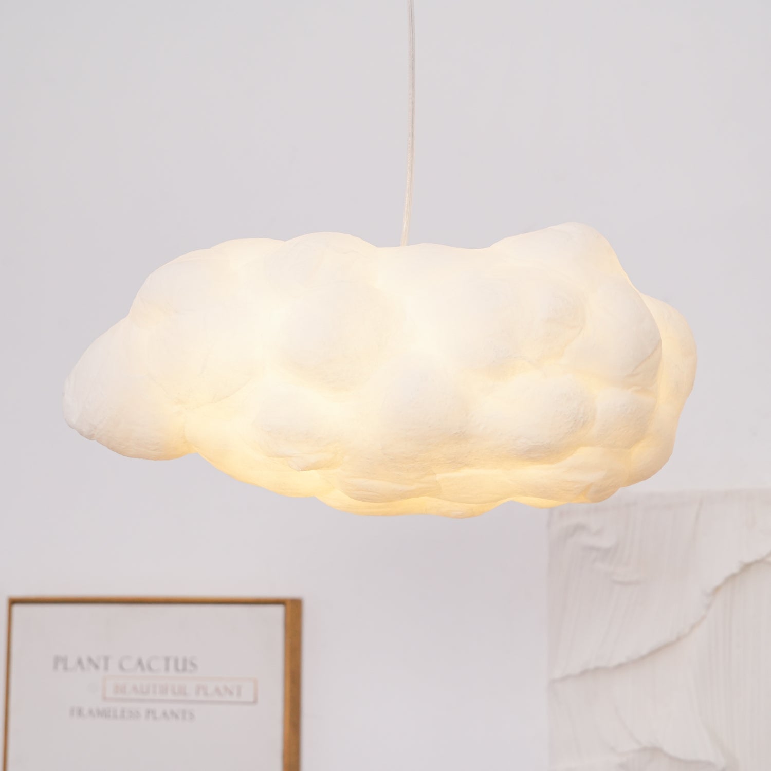 Cloudy Pendel Lampe | Moderne LED Design | Blødt Diffust Lys | Minimalistisk Indretning | UL CE SAA Certificeret | Fastmonteret | Jern Metal Bomuld