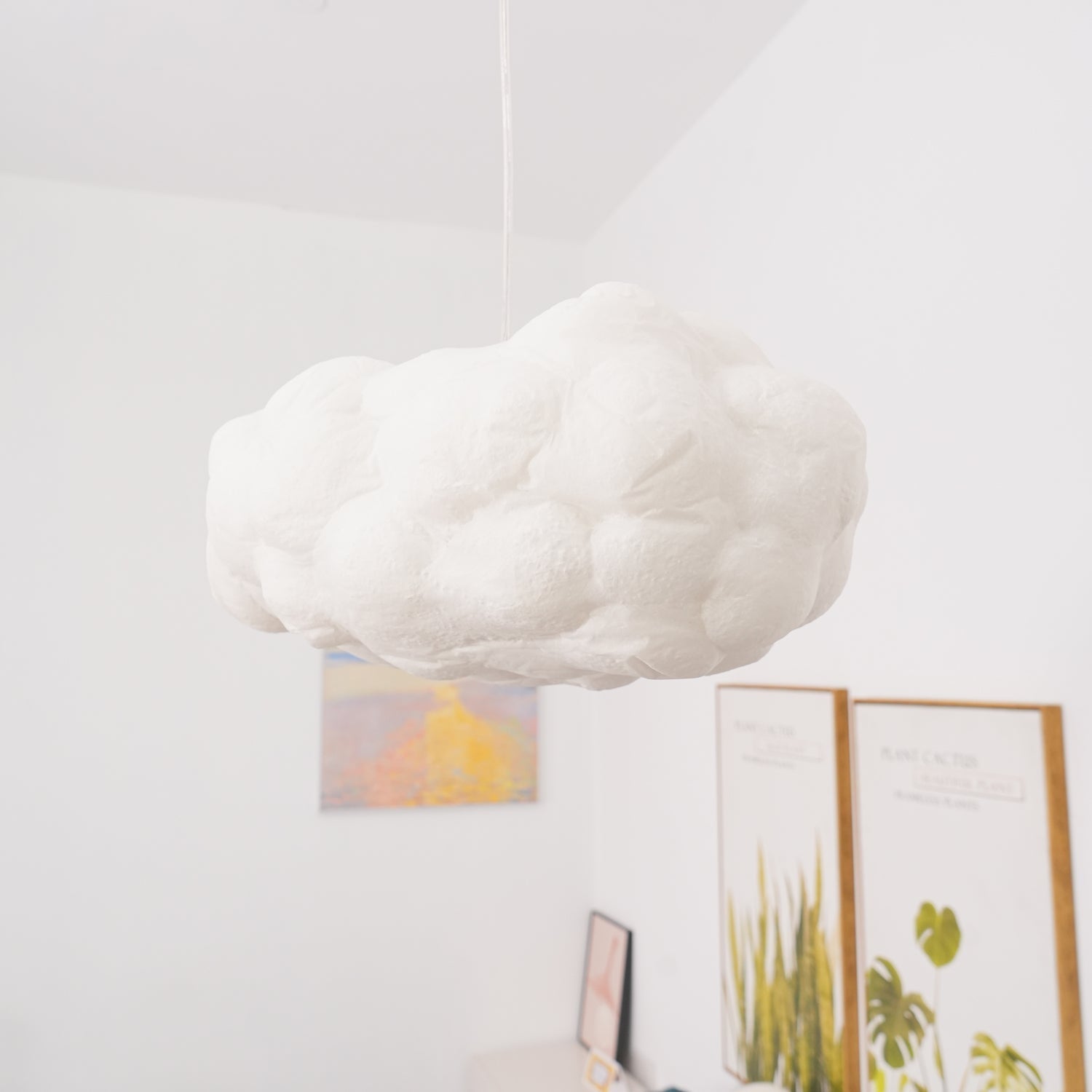 Cloudy Pendel Lampe | Moderne LED Design | Blødt Diffust Lys | Minimalistisk Indretning | UL CE SAA Certificeret | Fastmonteret | Jern Metal Bomuld