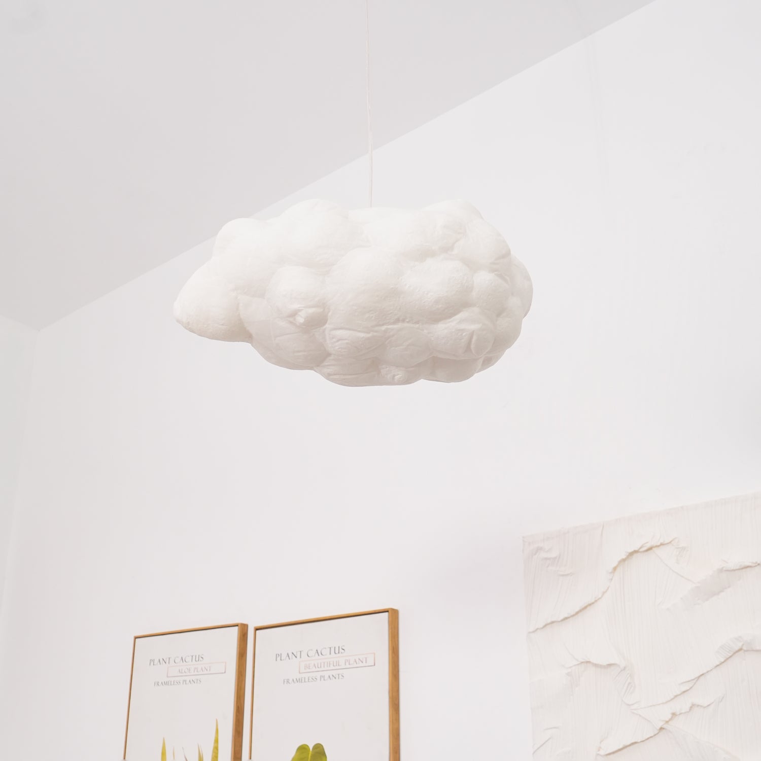 Cloudy Pendel Lampe | Moderne LED Design | Blødt Diffust Lys | Minimalistisk Indretning | UL CE SAA Certificeret | Fastmonteret | Jern Metal Bomuld