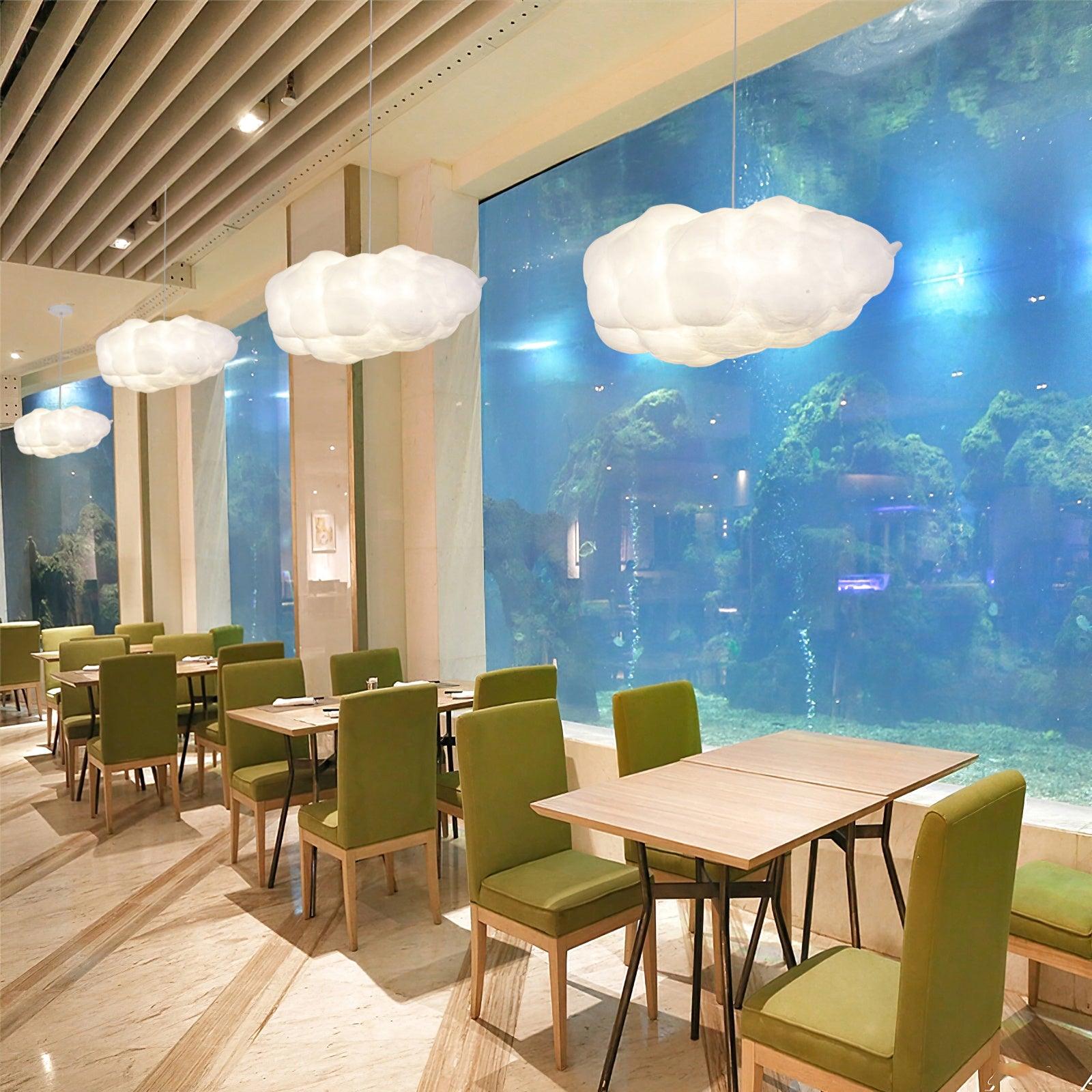 Cloudy Pendel Lampe | Moderne LED Design | Blødt Diffust Lys | Minimalistisk Indretning | UL CE SAA Certificeret | Fastmonteret | Jern Metal Bomuld