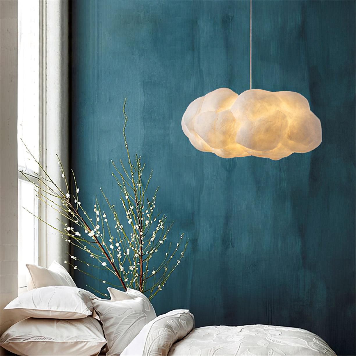 Cloudy Pendel Lampe | Moderne LED Design | Blødt Diffust Lys | Minimalistisk Indretning | UL CE SAA Certificeret | Fastmonteret | Jern Metal Bomuld