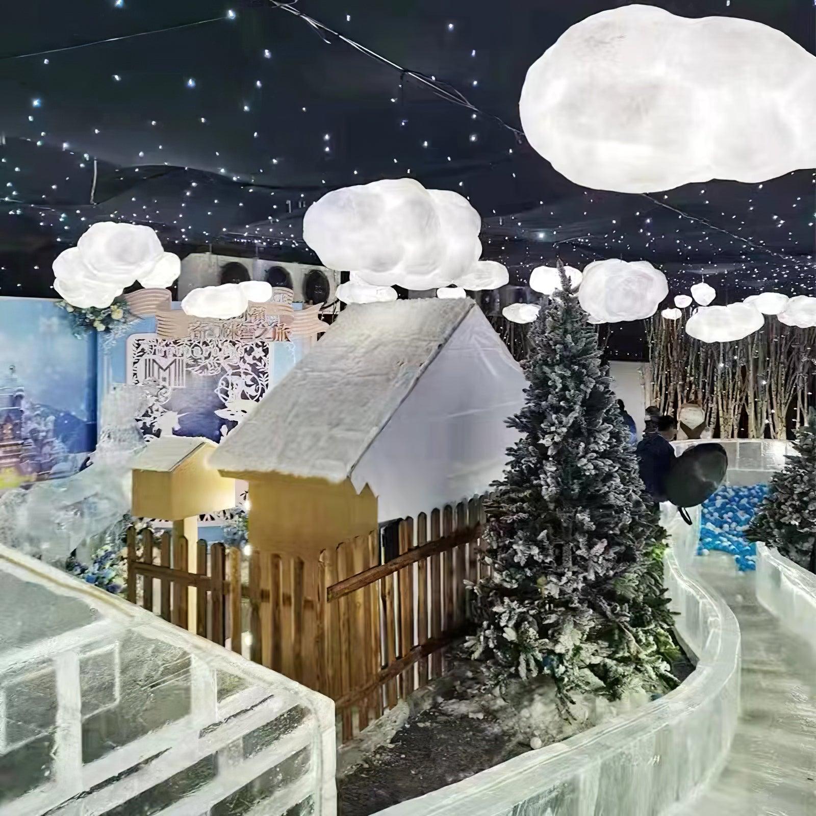 Cloudy Pendel Lampe | Moderne LED Design | Blødt Diffust Lys | Minimalistisk Indretning | UL CE SAA Certificeret | Fastmonteret | Jern Metal Bomuld