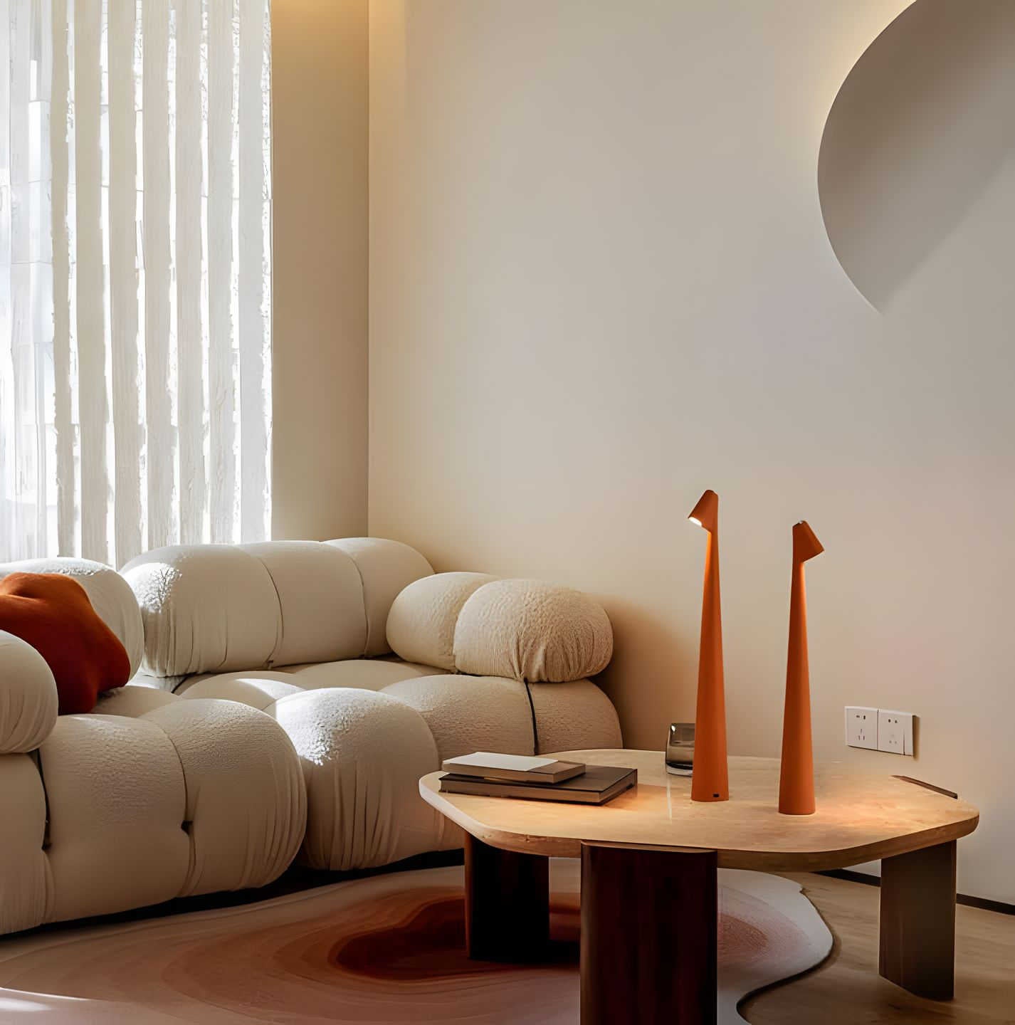 LunaSlim | Trådløs bordbelysning | Slankt design | Justerbar lysstyrke | Aluminium | Genopladeligt batteri | Hurtig opladning | Lang levetid