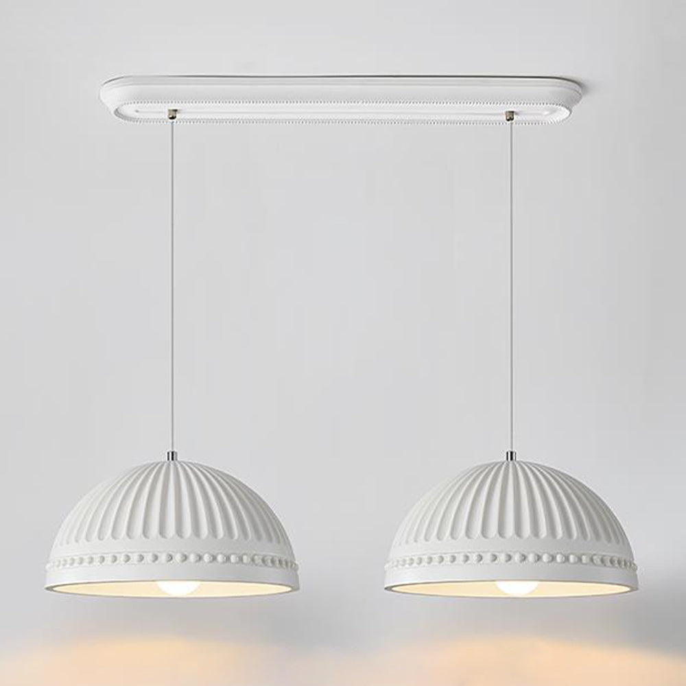 Luminoir | Elegant cremefarvet harpiks LED pendel | Justerbar længde 150 cm | Moderne og tidløs design | Ideel til spisestue, stue eller soveværelse