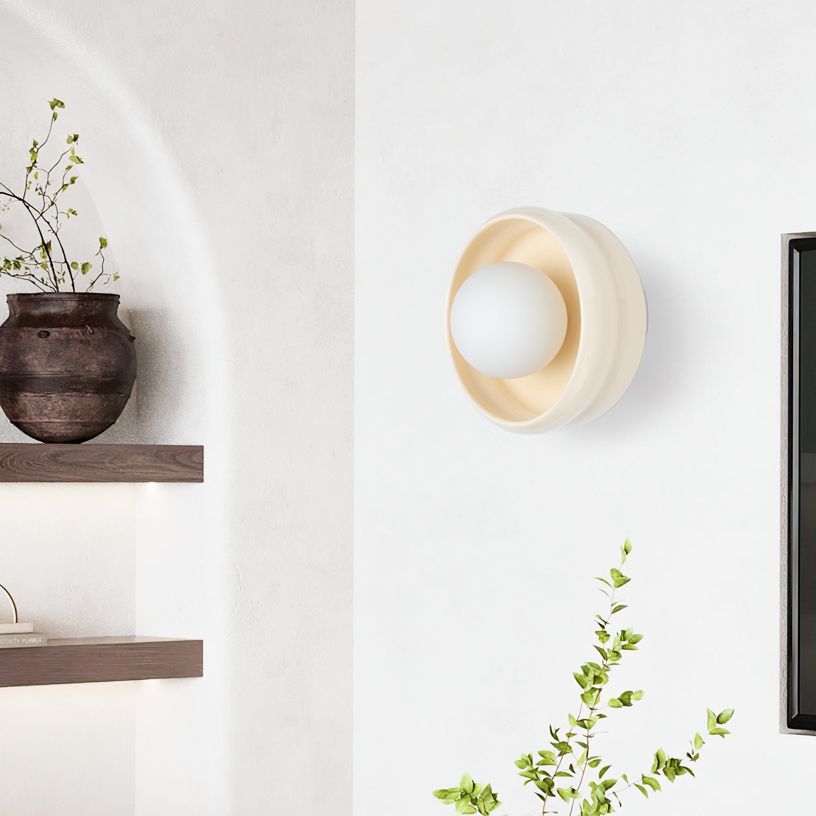 Strømlinet Keramisk Vægbelysning | Farverig Moderne Design | Dekorative Striber | G9 Fatning | Egnet til Spisestue, Stue, Soveværelse | 110V-120V