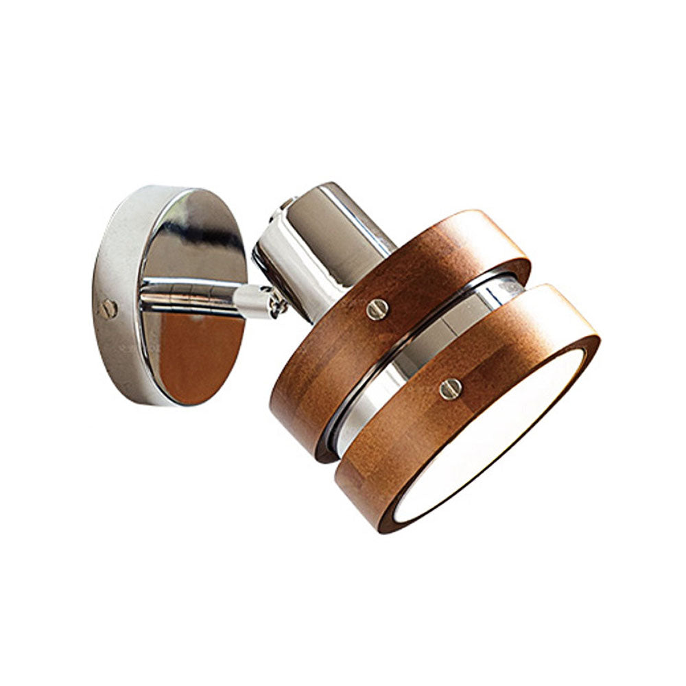 Mini væglampe | Fransk retro stil | Brun | Glas skærm | 1-lys | E27 fatning | Maks 40W | CE, UL certificeret | 35 cm høj | Klassisk design til entré,