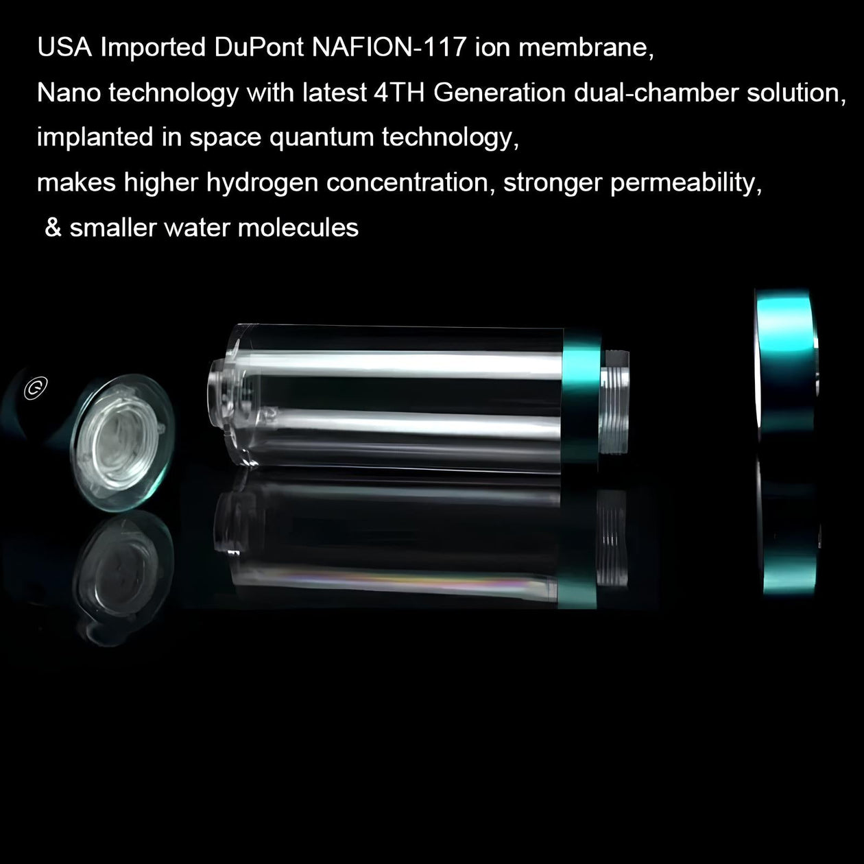 Avanceret Hydrogenvandflaske | SPE PEM Teknologi | Rechargeable | OLED Display | Antioxidant Effekt | Hjem & Rejser | Kompatibel Adapter | BPA-fri